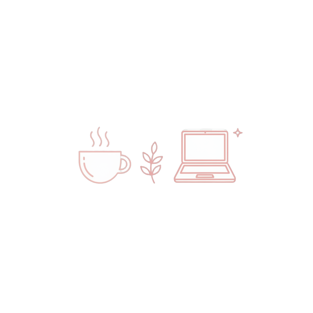 Remove the background from this image, leaving only the blush pink line art on a completely transparent background.